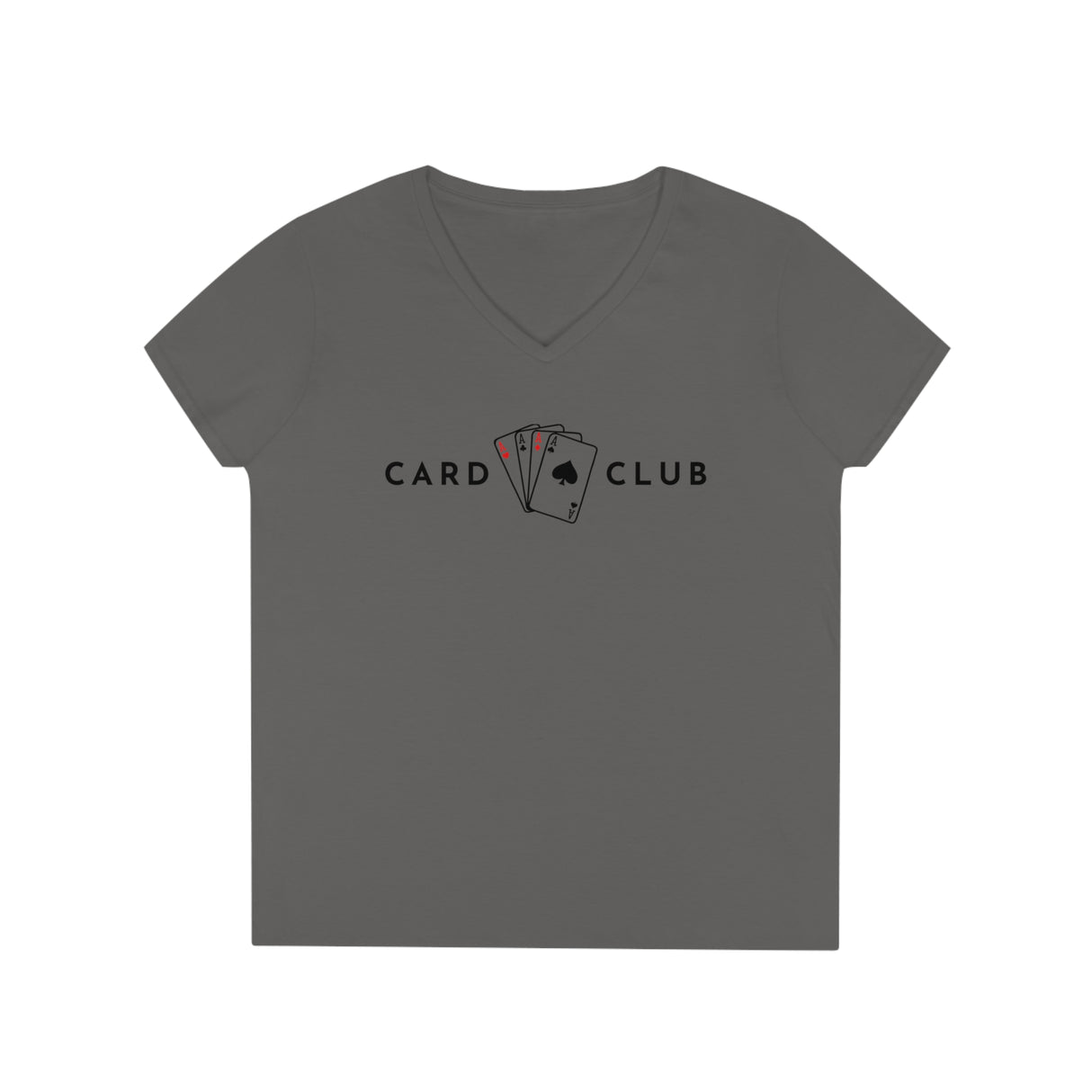 4 Aces - Card Club - Ladies' V-Neck T-Shirt