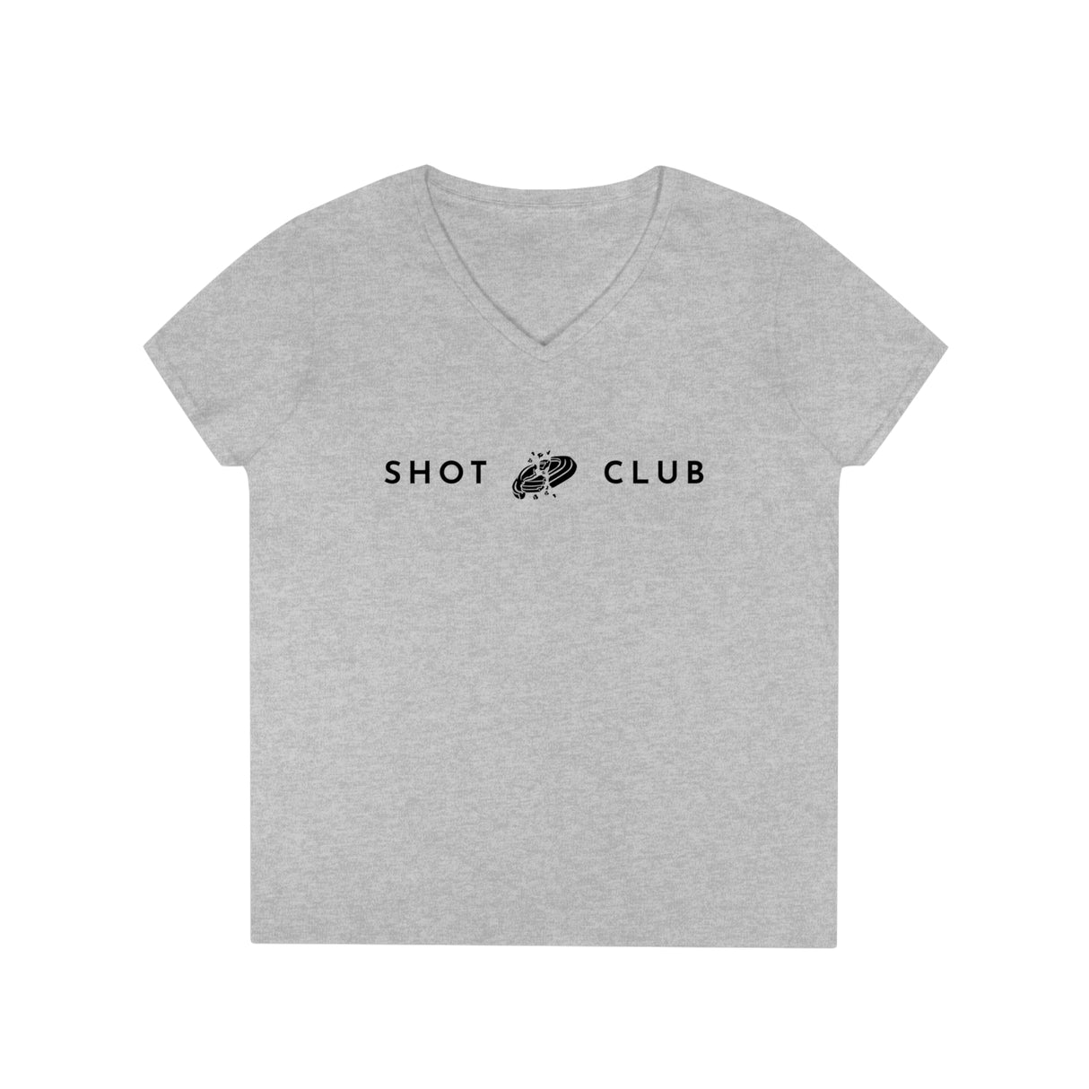 Busted Clay Shot Club - Ladies' V-Neck T-Shirt