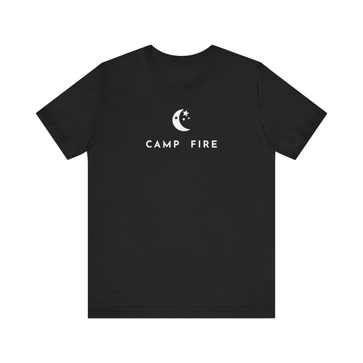 Crescent Moon with stars - Camp Fire T-Shirt