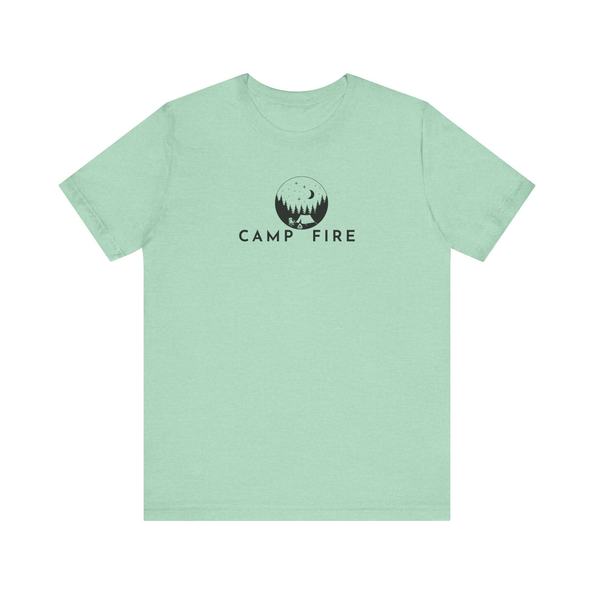 Tent and Stars - Camp Fire T-Shirt