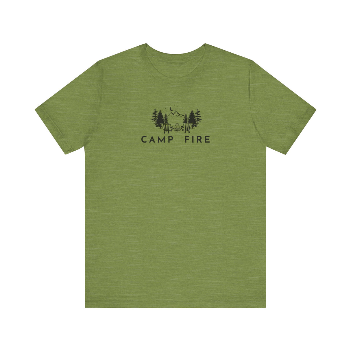 Mountains Trees - Camp Fire T-Shirt