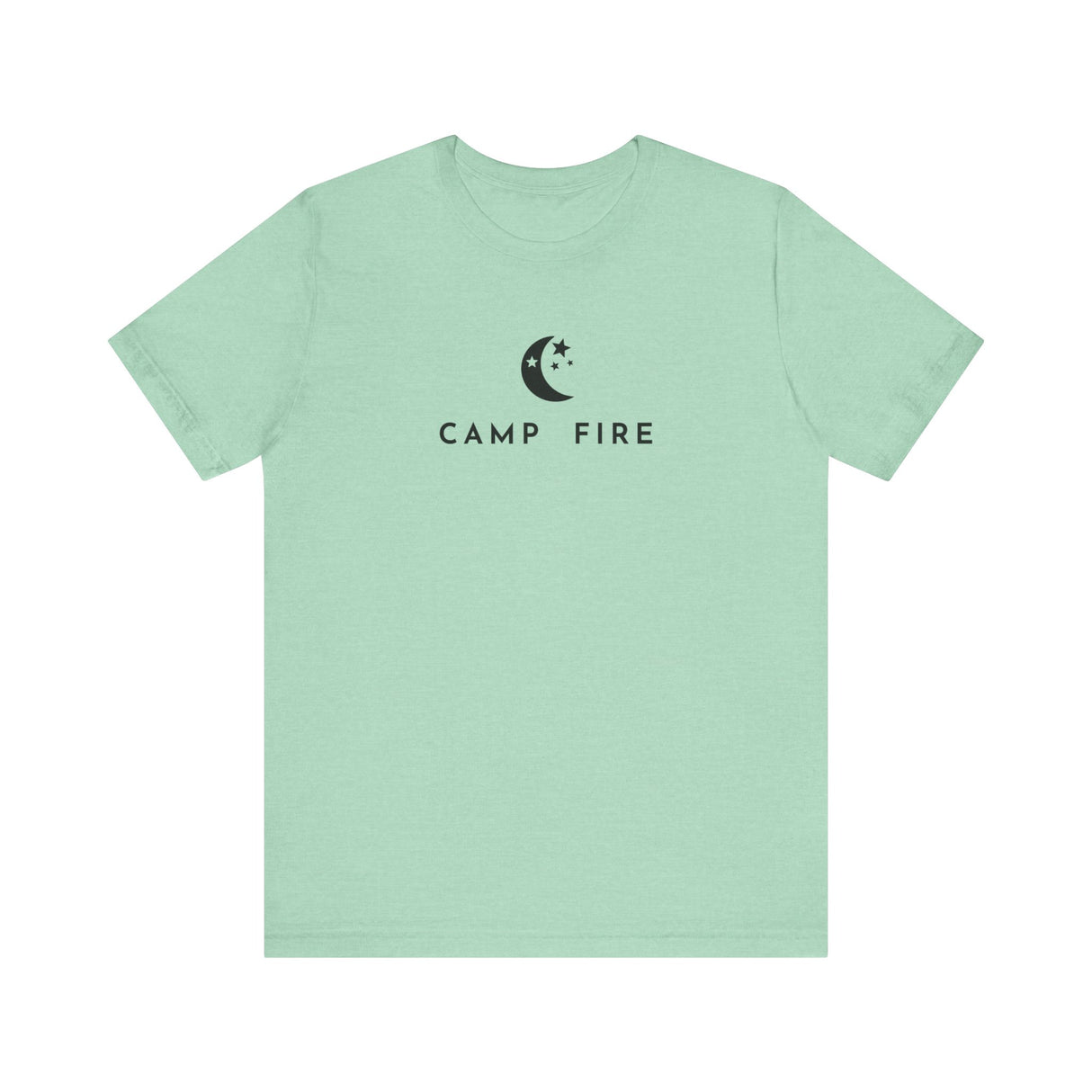 Crescent Moon with stars - Camp Fire T-Shirt