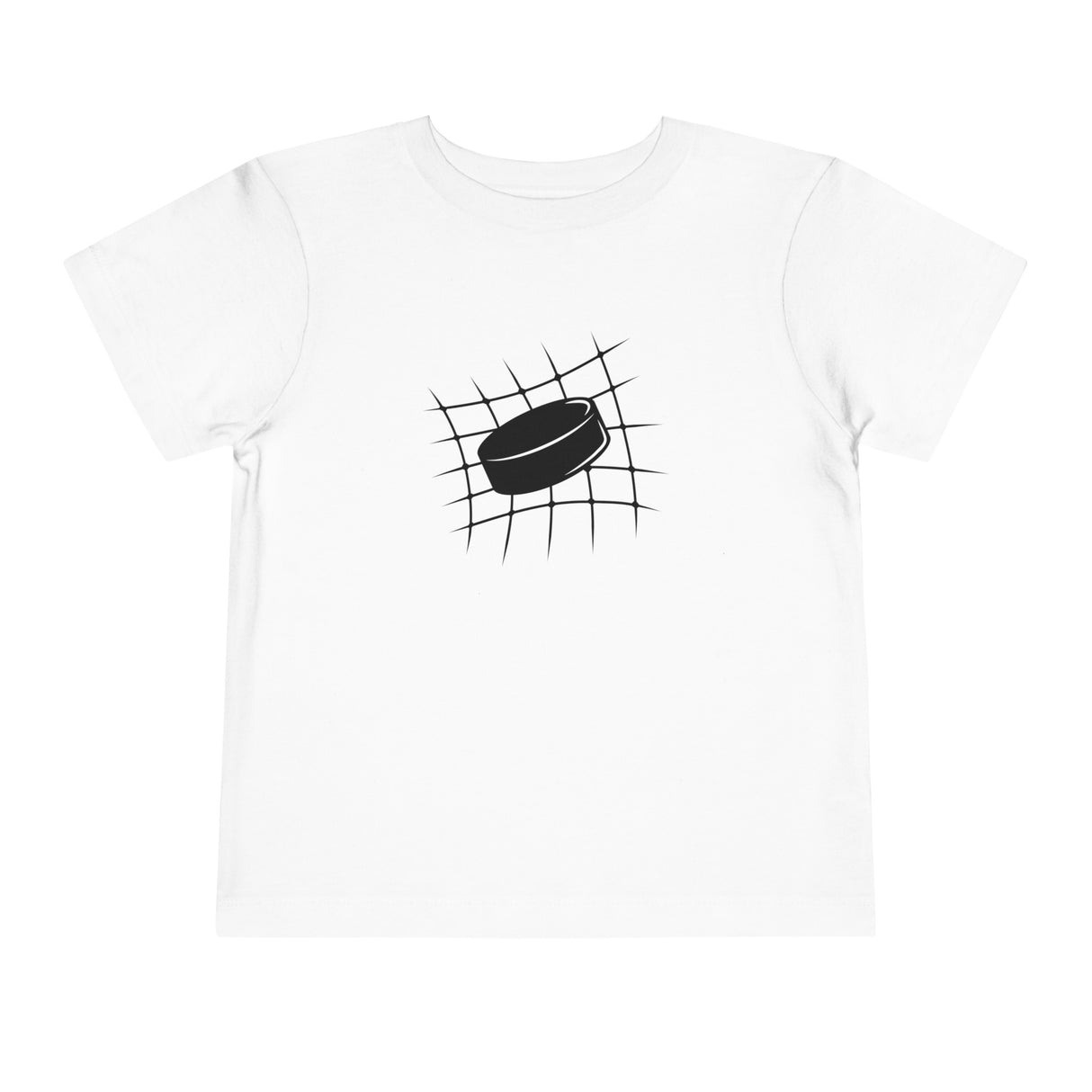 Hockey Puck in Net Profile - Toddler Short Sleeve Tee