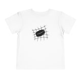 Hockey Puck in Net Profile - Toddler Short Sleeve Tee