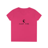 Moon Stars - Camp Fire - Ladies' V-Neck T-Shirt