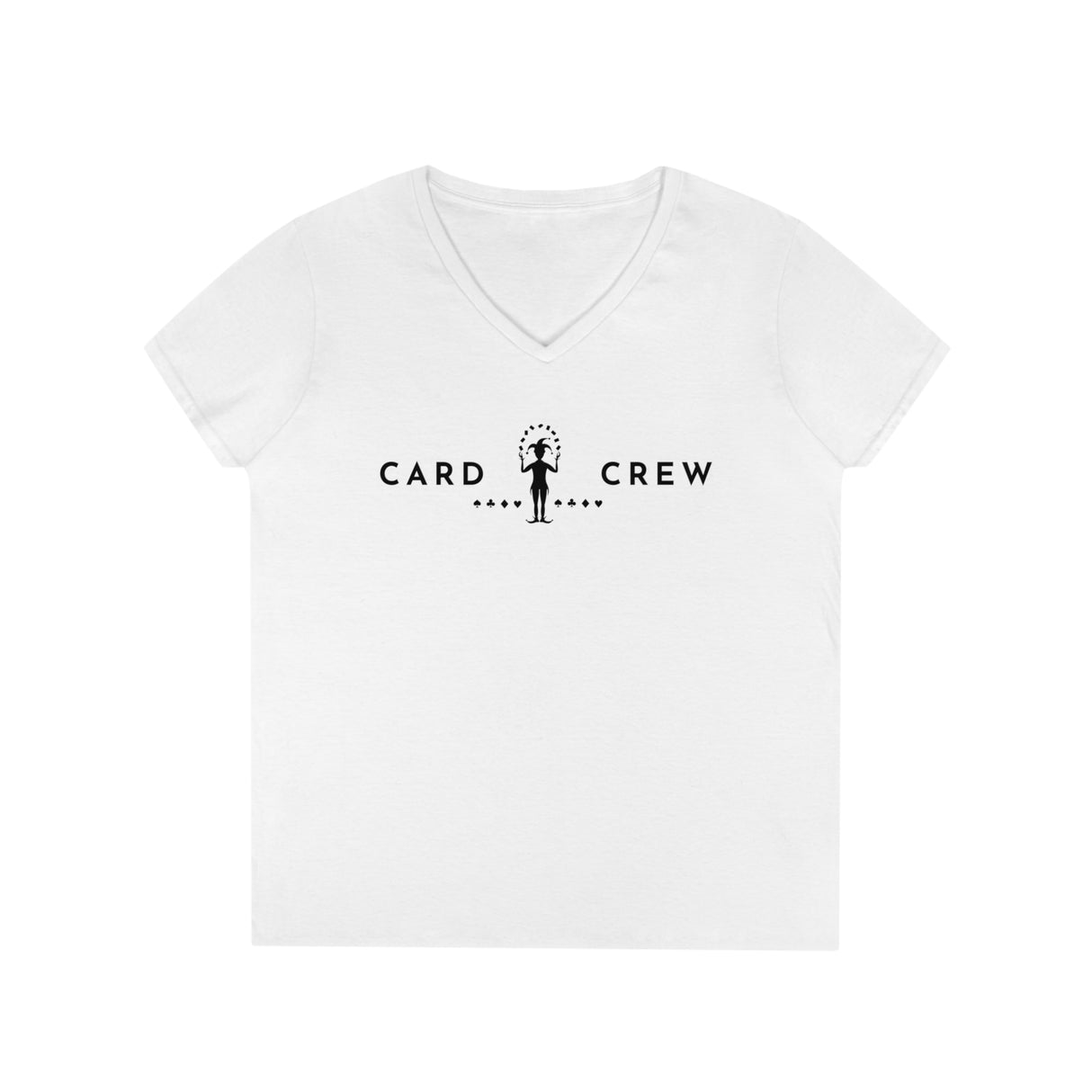 Joker and Suits - Card Crew - Ladies' V-Neck T-Shirt