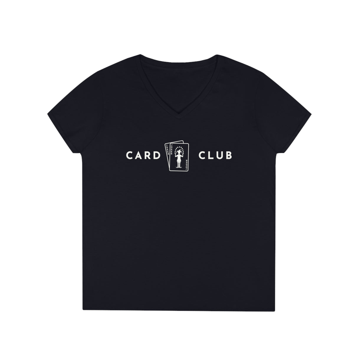 2 Jokers - Card Club - Ladies' V-Neck T-Shirt