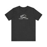 Mountains Trees - Camp Fire T-Shirt