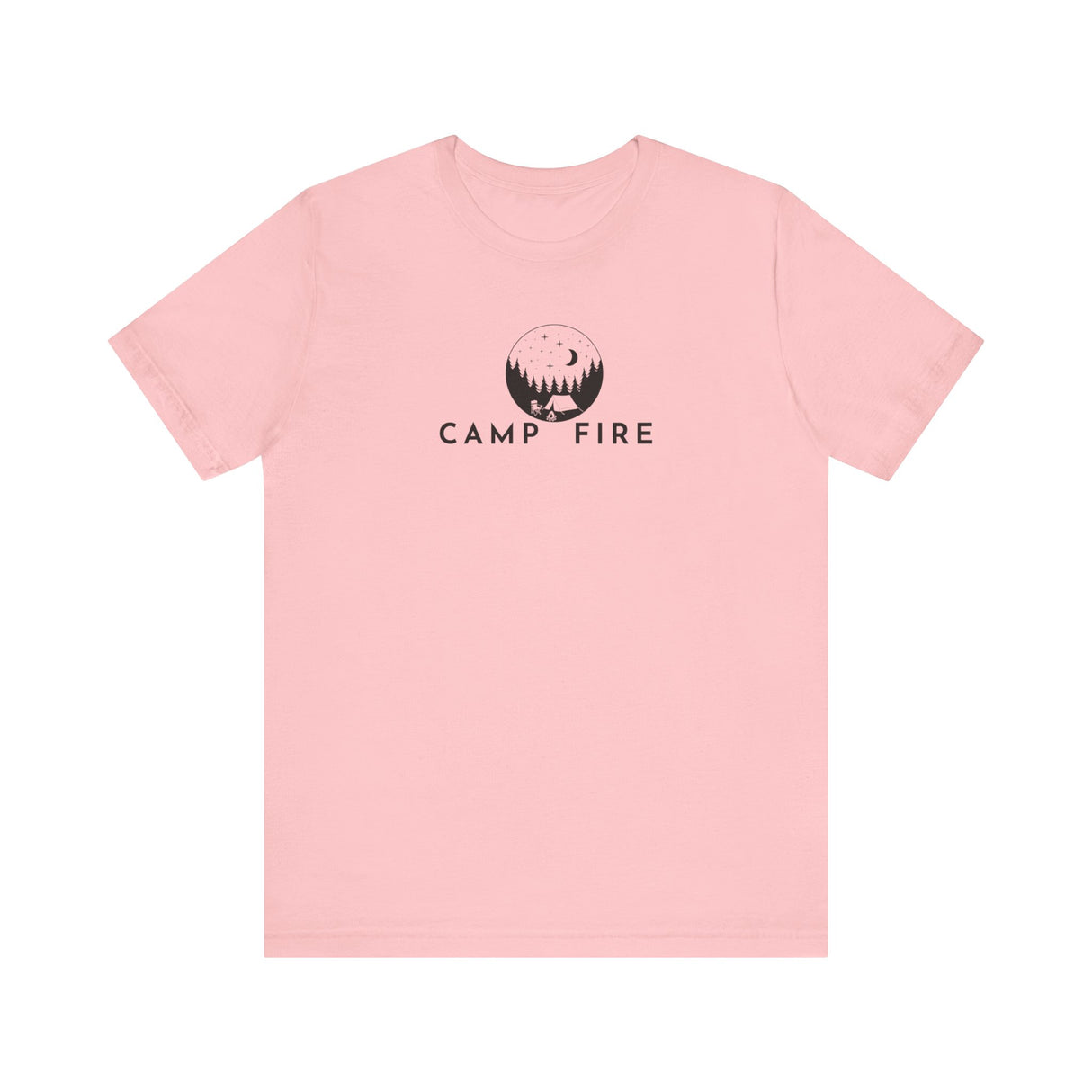 Tent and Stars - Camp Fire T-Shirt