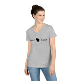 Wisconsin Hunt Camp - Ladies' V-Neck T-Shirt