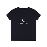 Moon Stars - Camp Fire - Ladies' V-Neck T-Shirt