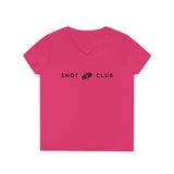 Busted Clay Shot Club - Ladies' V-Neck T-Shirt