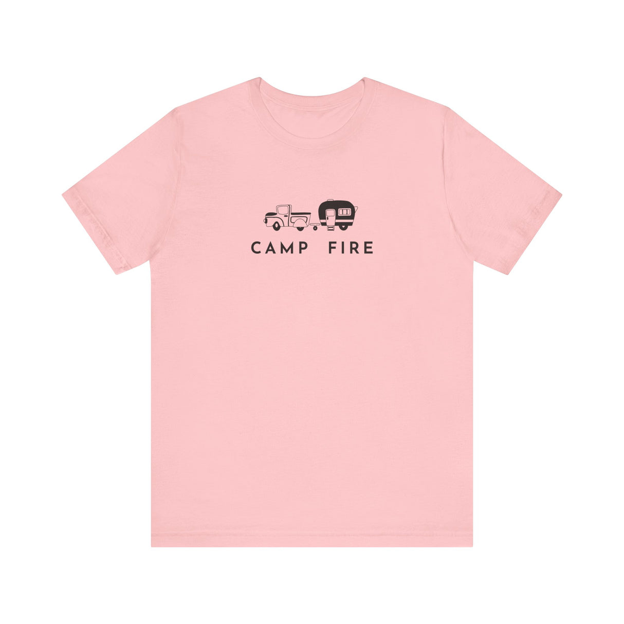 Truck and Camper - Camp Fire T-Shirt