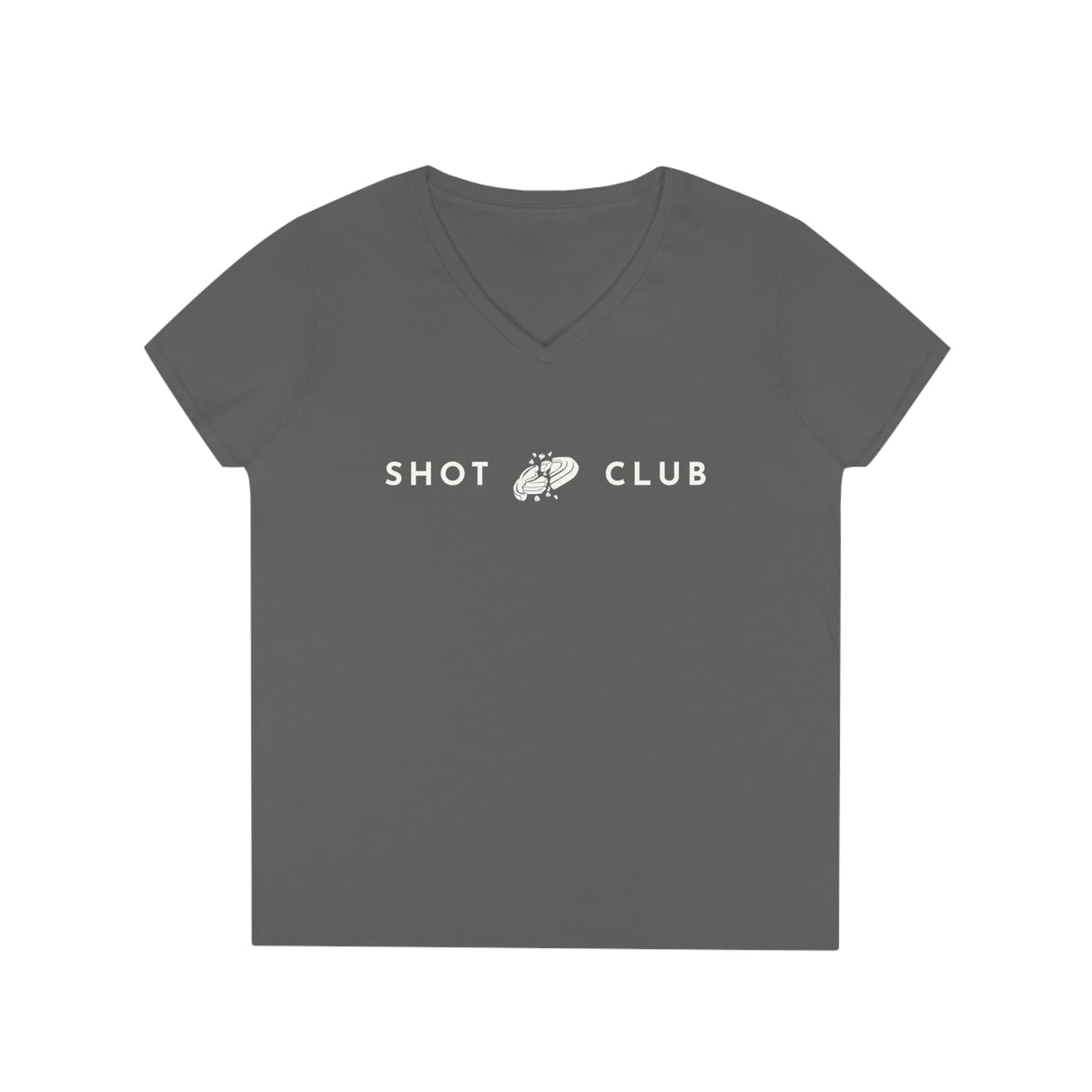 Busted Clay Shot Club - Ladies' V-Neck T-Shirt