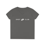 Busted Clay Shot Club - Ladies' V-Neck T-Shirt