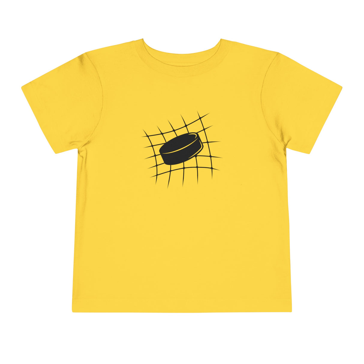 Hockey Puck in Net Profile - Toddler Short Sleeve Tee