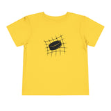 Hockey Puck in Net Profile - Toddler Short Sleeve Tee