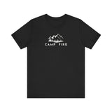 Mountains Trees - Camp Fire T-Shirt