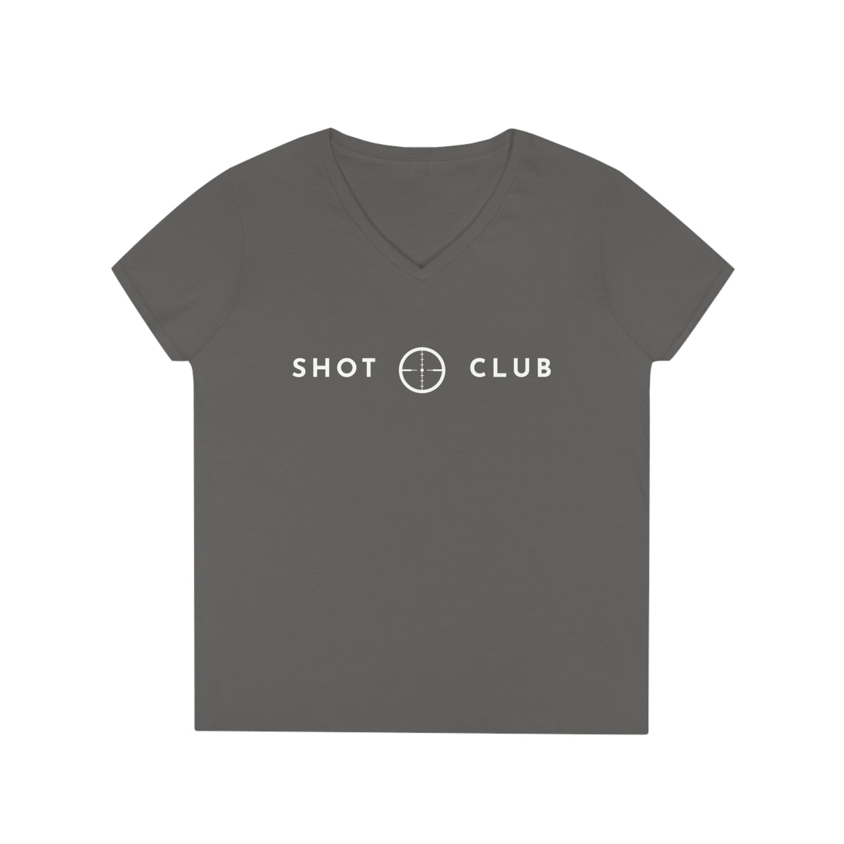 Crosshairs 2 Shot Club - Ladies' V-Neck T-Shirt