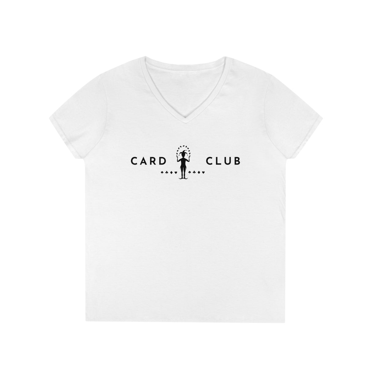 Joker and Suits - Card Club - Ladies' V-Neck T-Shirt