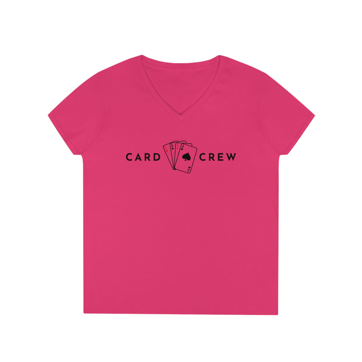 4 Aces - Card Crew - Ladies' V-Neck T-Shirt