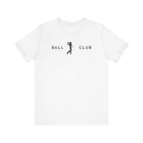 Golf Player Driving side image - Ball Club T-Shirt