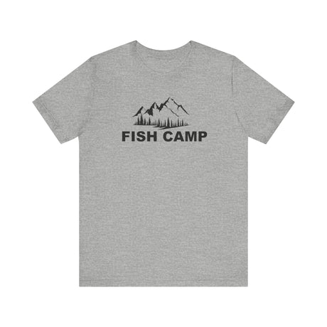 Mountains Trees Fish Camp T-Shirt - Alpha Series