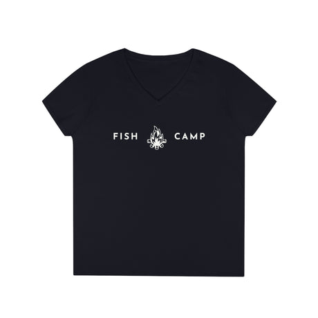 Campfire - Fish Camp- Ladies' V-Neck T-Shirt