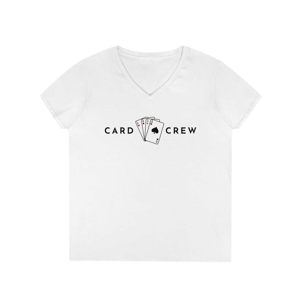 4 Aces - Card Crew - Ladies' V-Neck T-Shirt