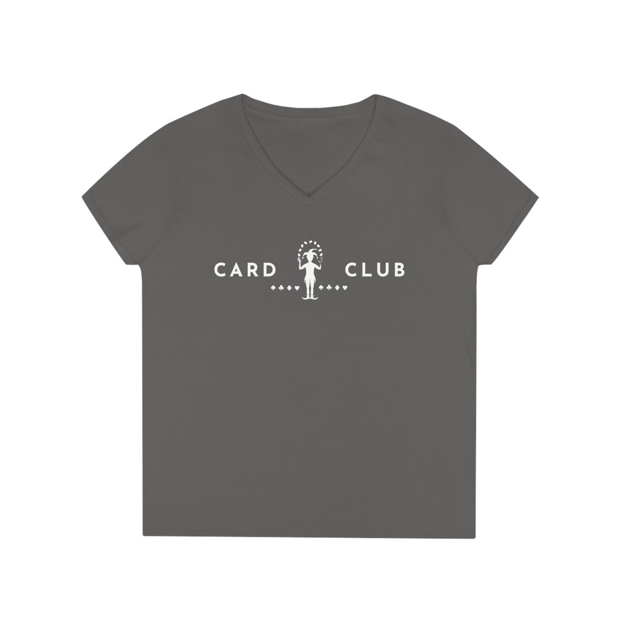 Joker and Suits - Card Club - Ladies' V-Neck T-Shirt