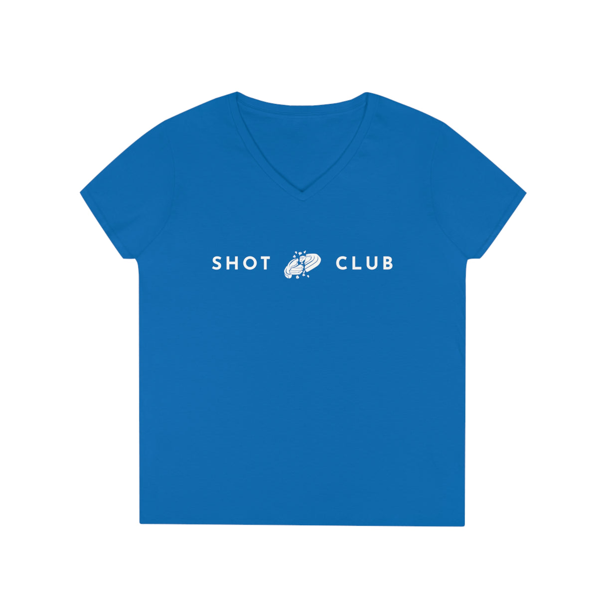 Busted Clay Shot Club - Ladies' V-Neck T-Shirt