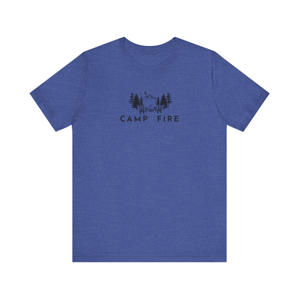 Mountains Trees - Camp Fire T-Shirt