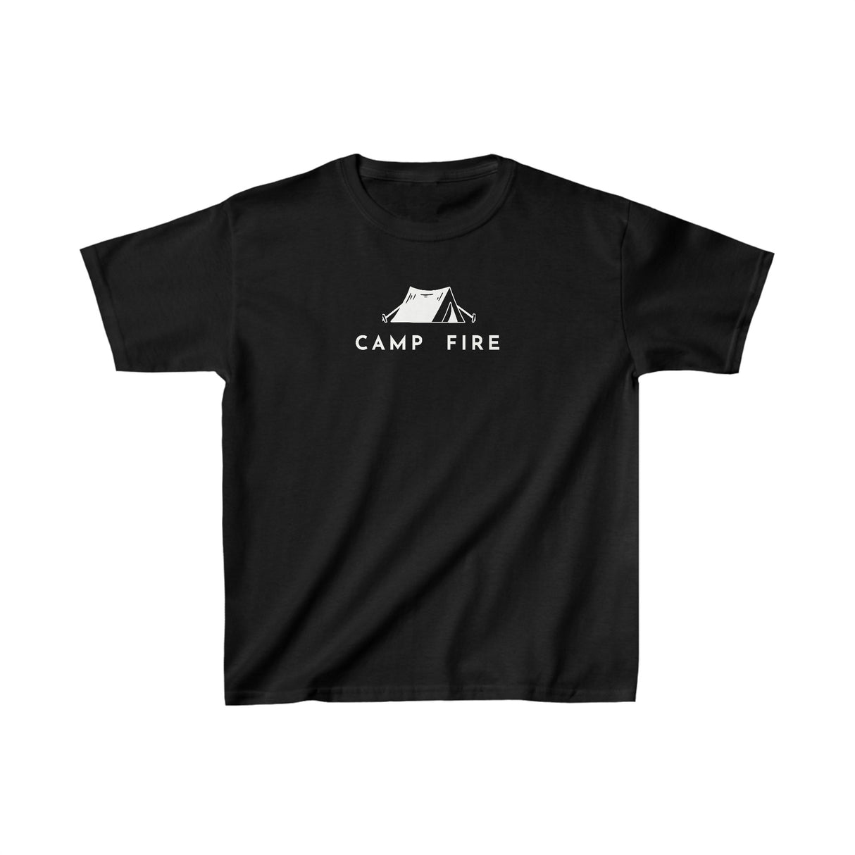 Tent - Camp Fire - Kids Heavy Cotton™ Tee