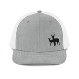 Whitetail Deer Buck and Doe - Trucker Cap